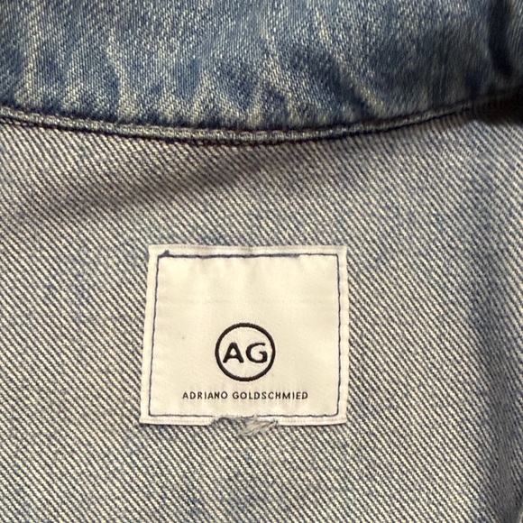 Ag Adriano Goldschmied Light Blue Denim Jacket - Picture 2 of 6